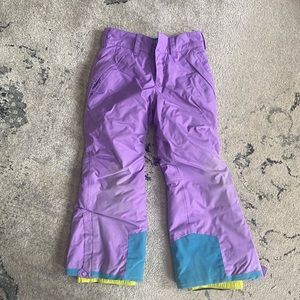 Patagonia girls purple ski snow pants size 7-8